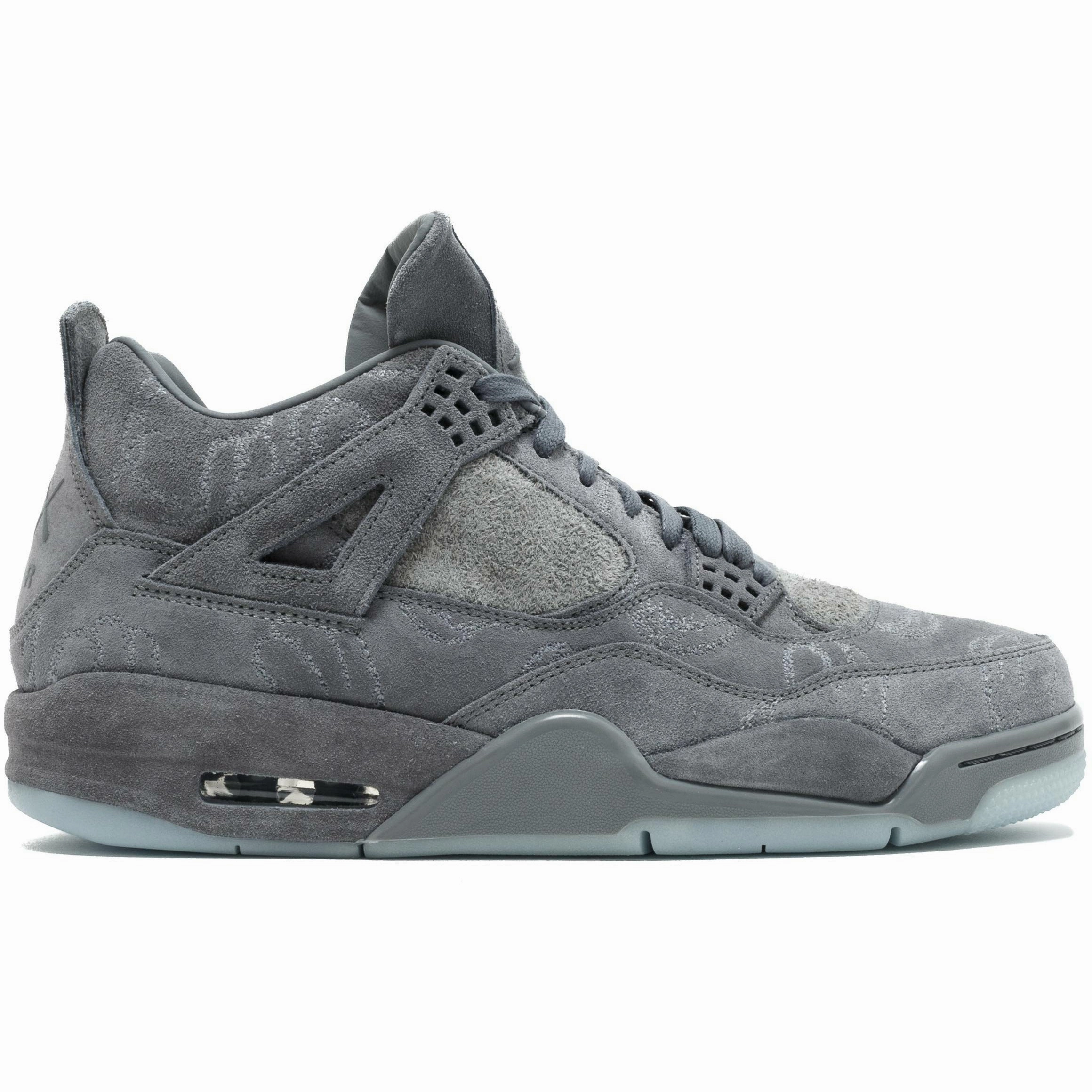 KAWS X Air Jordan 4 Retro "Cool Grey" (2017) barefoot running Comfortable fit