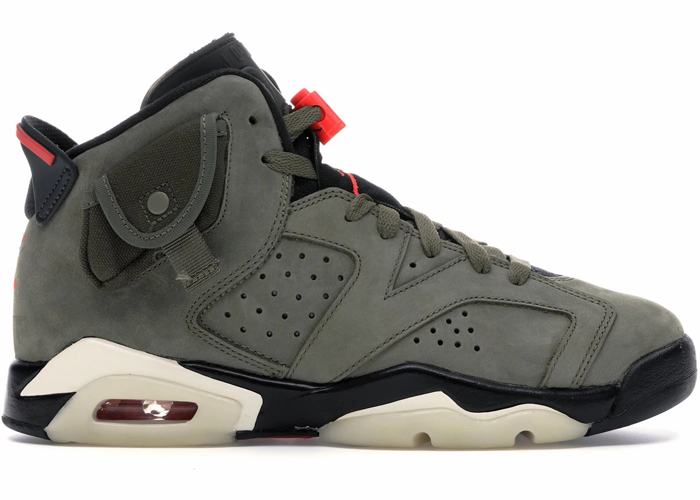 Jordan 6 Retro Travis Scott (GS) (Brand New 7y, Left Shoe Only) running in snow shoes cold - resistant - design shoes