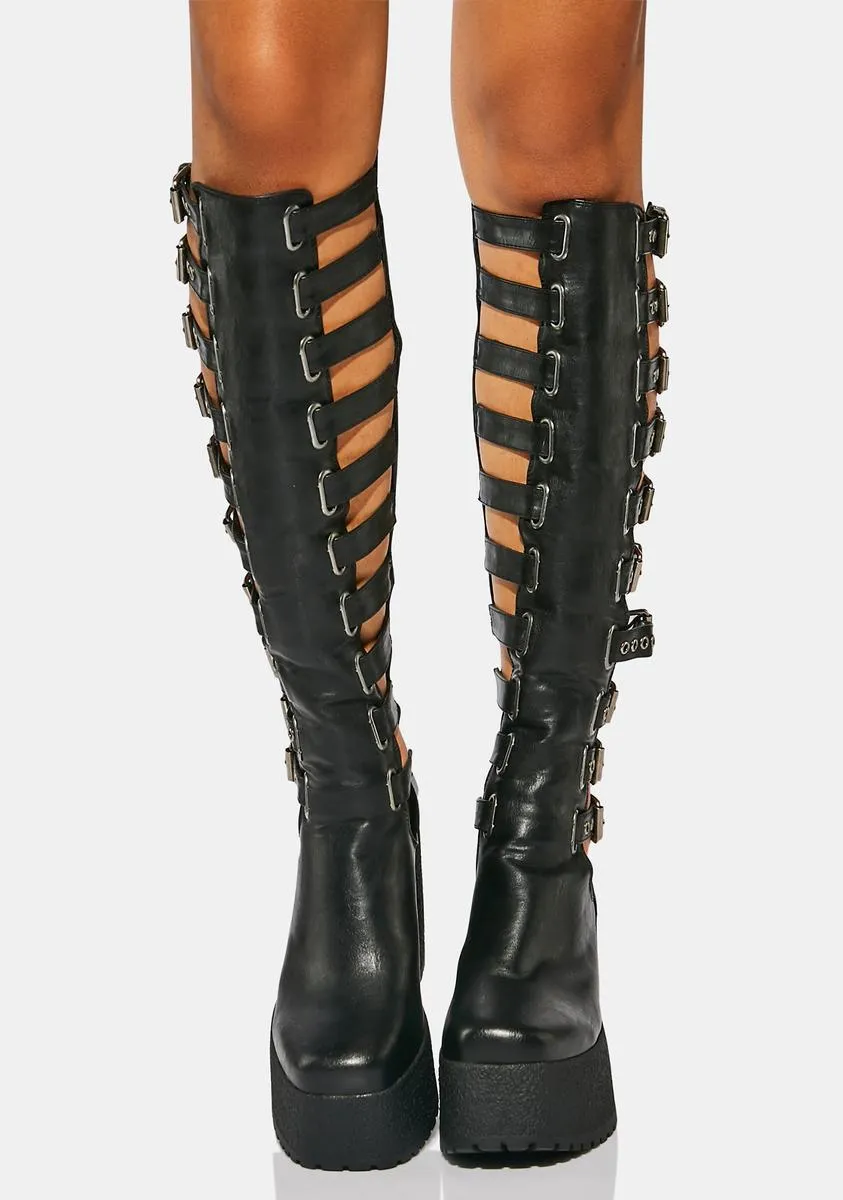 Immortality Knee High Platform Boots