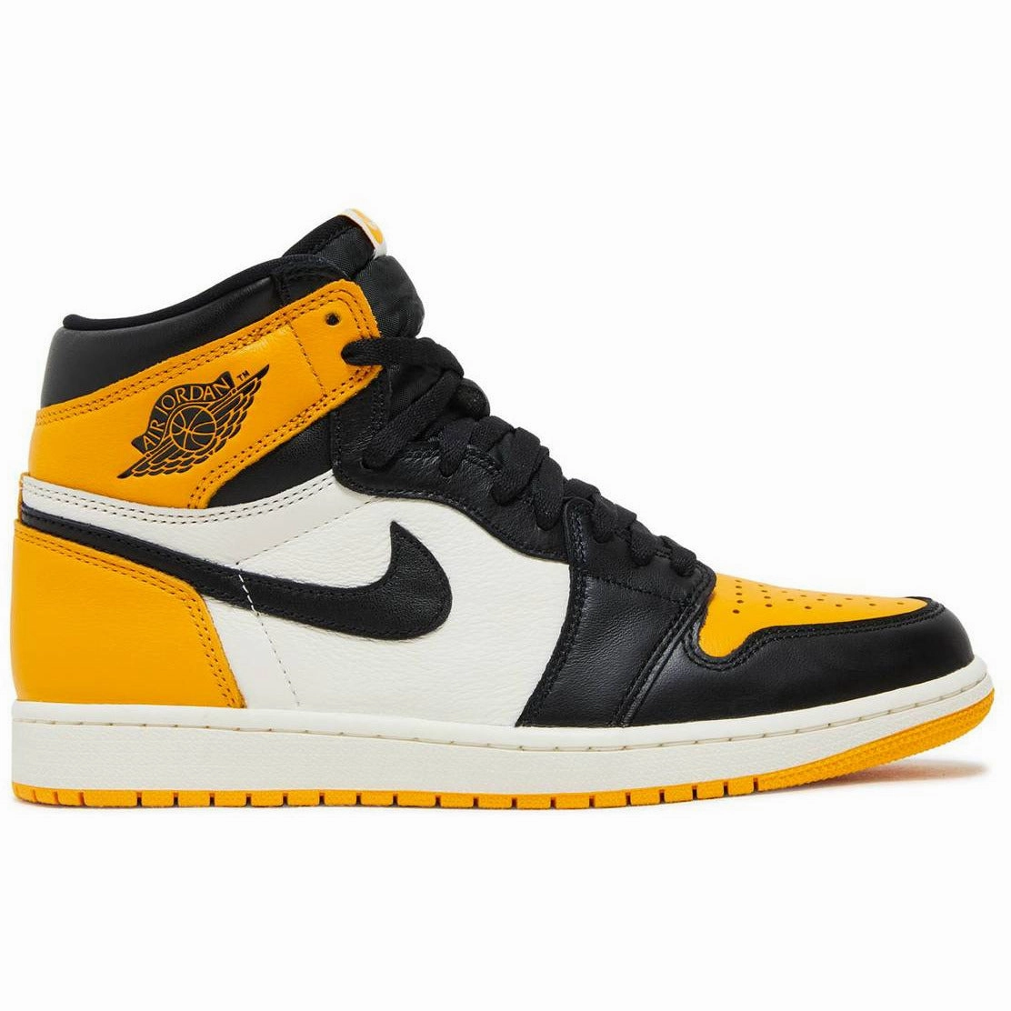 Textured Grip Surface Air Jordan 1 Retro High OG ??Yellow Toe - Taxi??