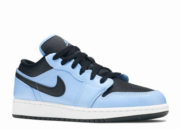 Jordan 1 Low University Blue Black (GS) Ergonomic Last Shape Comfort Focused