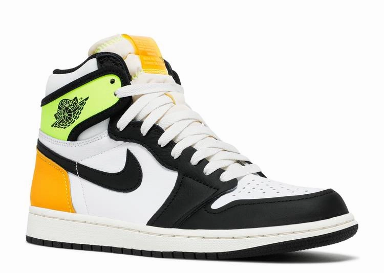 Comfort sole Energy Walk Jordan 1 Retro High White Black Volt