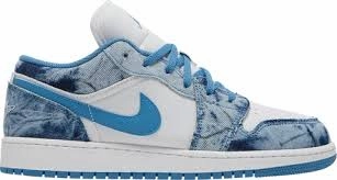 Jordan 1 Low 'Washed Denim' Friction Resistant Materials