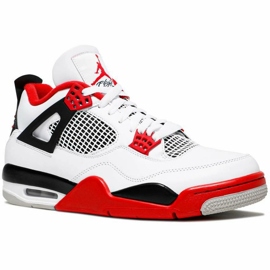 Air Jordan 4 Retro "Fire Red" (2020) Latest model Running Grip