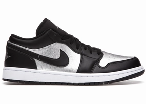 Machine washable Sculpted wear Jordan 1 Low SE Black Metallic Silver