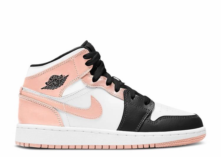 Jordan 1 Mid Crimson Tint (GS) Durable Lace System