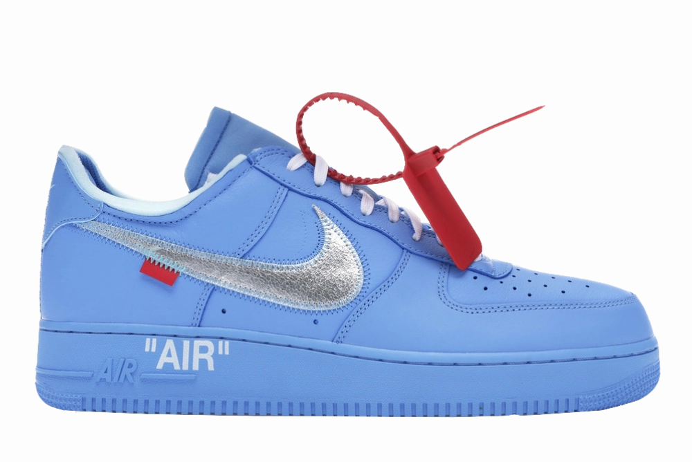 Airflow Optimized Structure Hygienic Footbed Coating AF1 X OW MCA University Blue