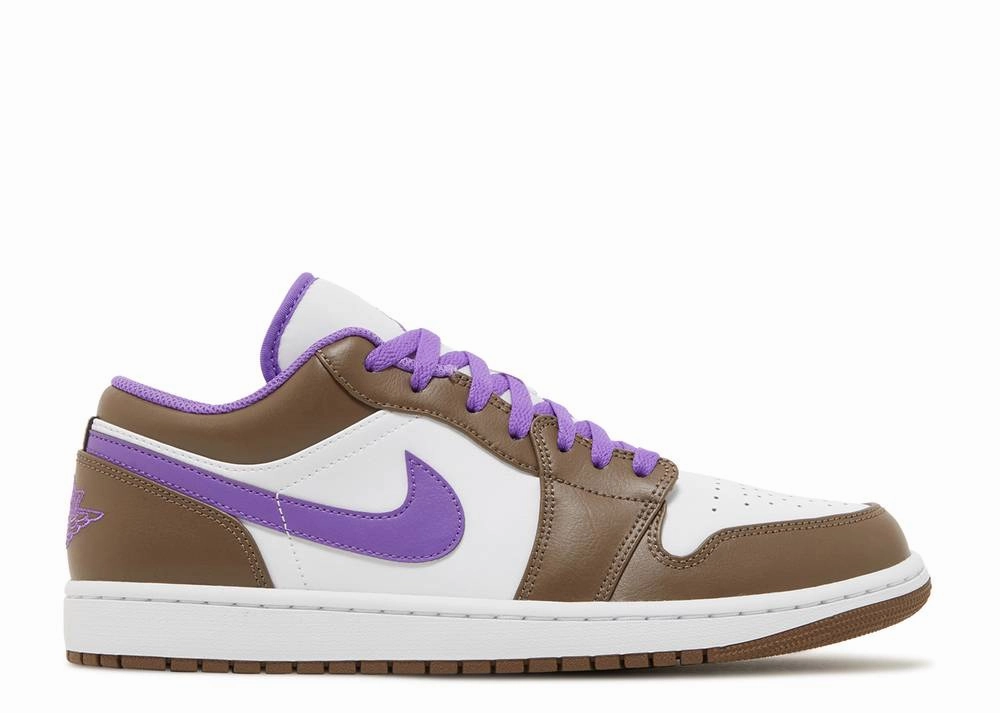 Jordan 1 Low Purple Mocha Signature grip