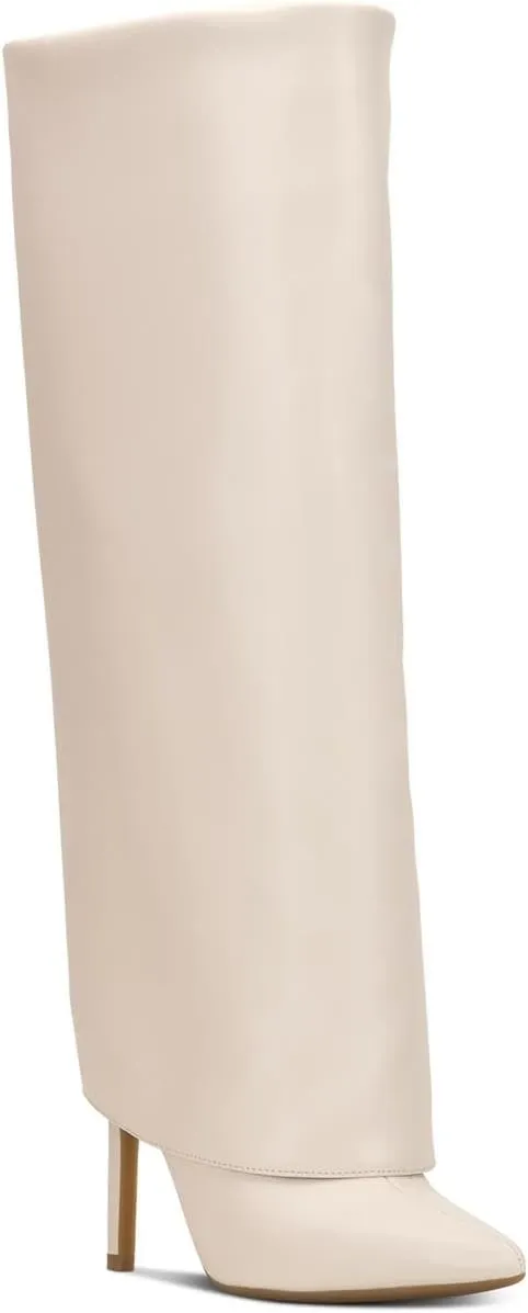 INC Womens Skylar Faux Leather Tall Knee-High Boots
