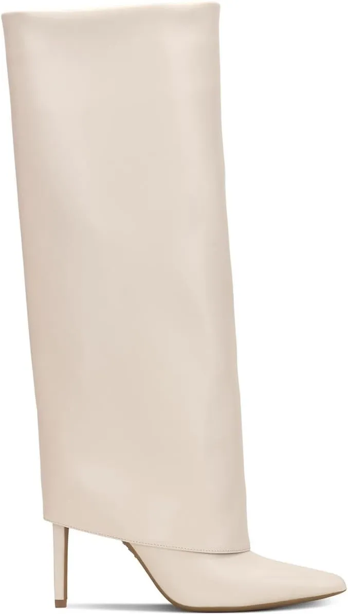 INC Womens Skylar Faux Leather Tall Knee-High Boots