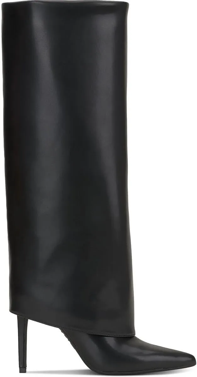 INC Womens SKYLARP Wide Calf Faux Leather Knee-High Boots