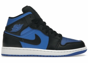 Jordan 1 Mid Black Royal Blue Comfort Cushion