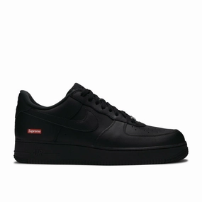 Supreme X Air Force 1 Low "Box Logo - Black" (2020) Ankle Collaboration Smooth Form