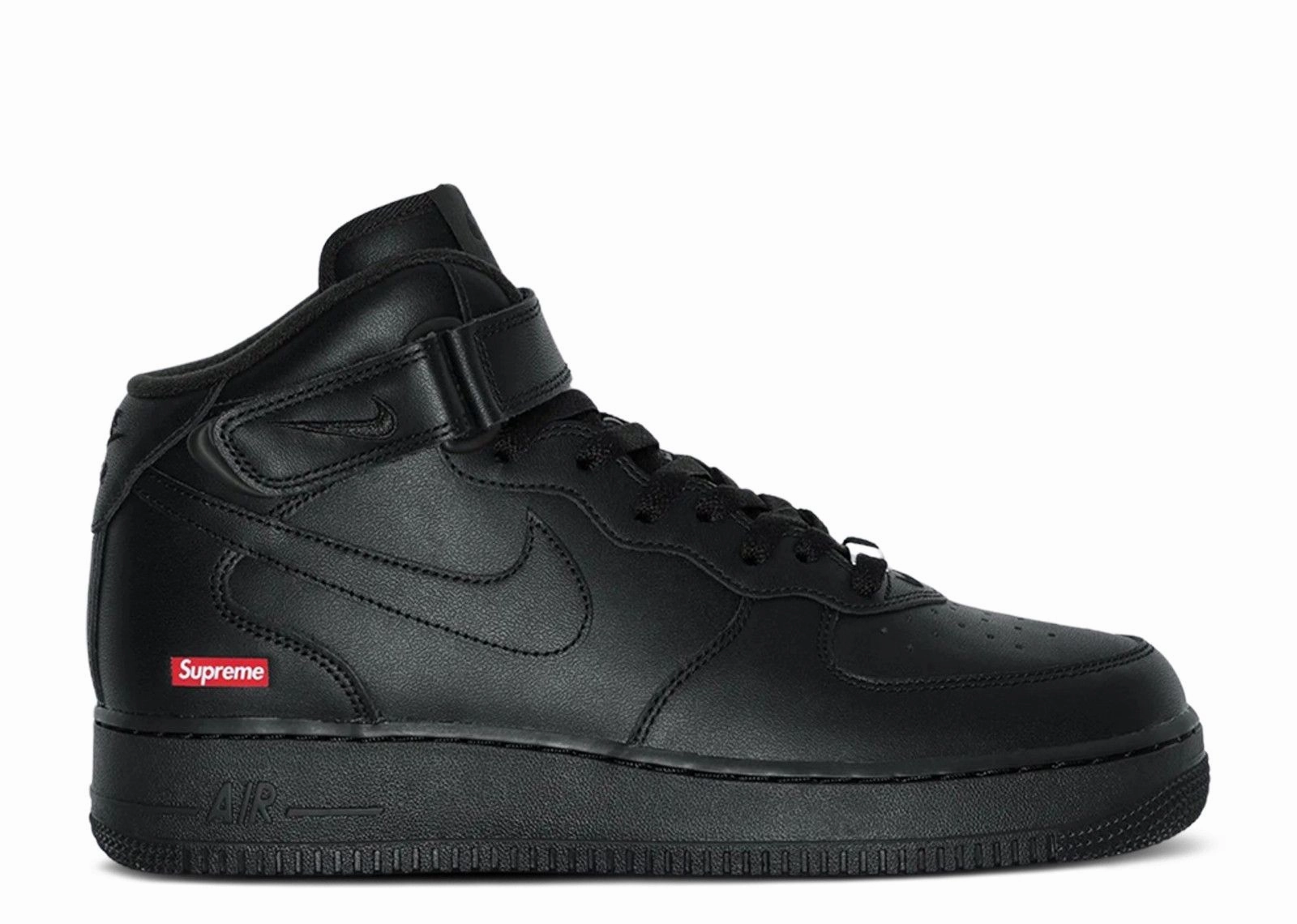 Tread Pattern Air Force 1 Mid / Supreme "Black" (Myrtle Beach Location)