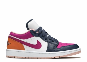 Air Jordan 1 Low "Mismatched Purple Magenta" (Wilmington Location) AdjustableStrap