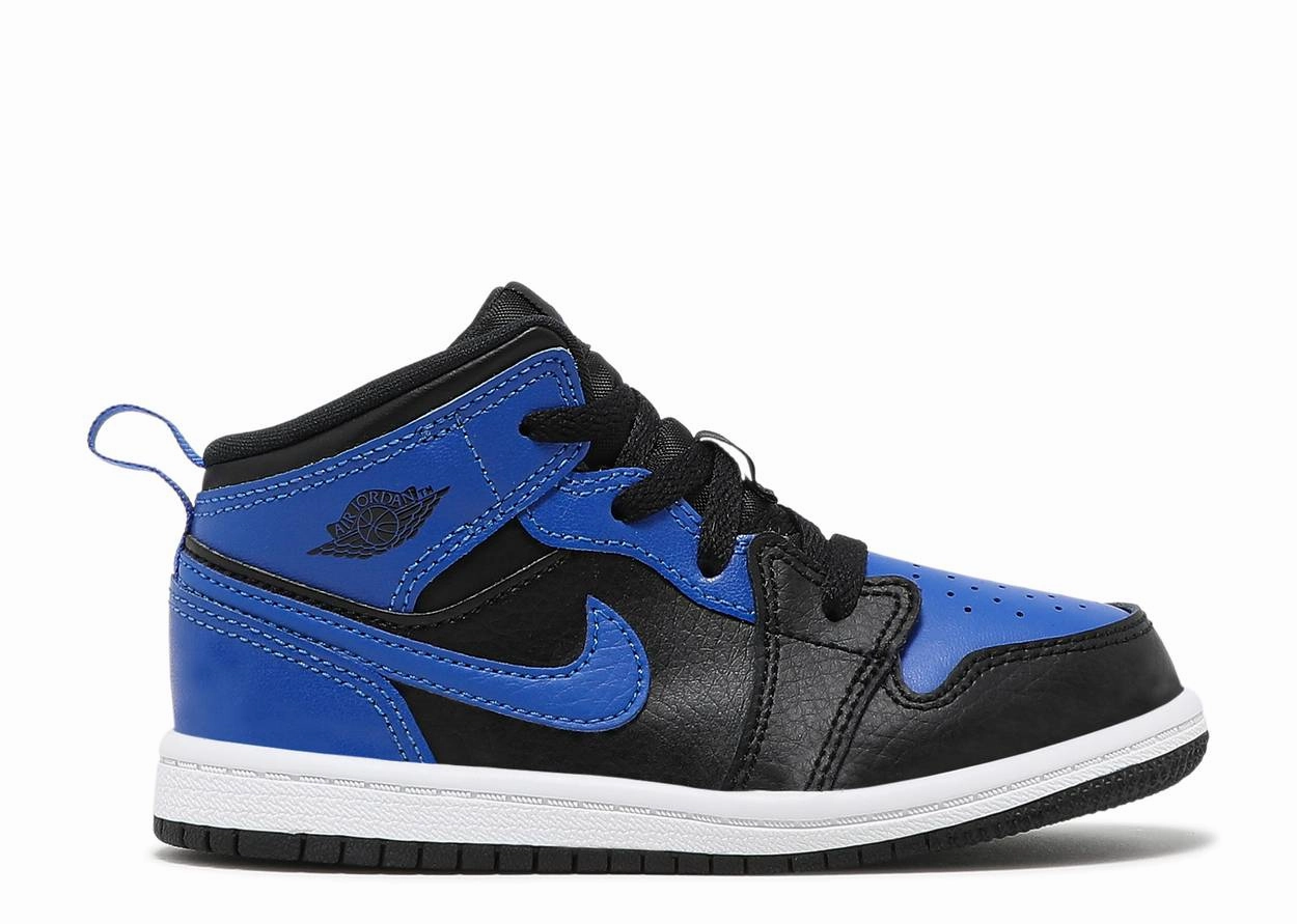 winter running shoe atmosphere toe spacer Jordan 1 Mid Hyper Royal TD