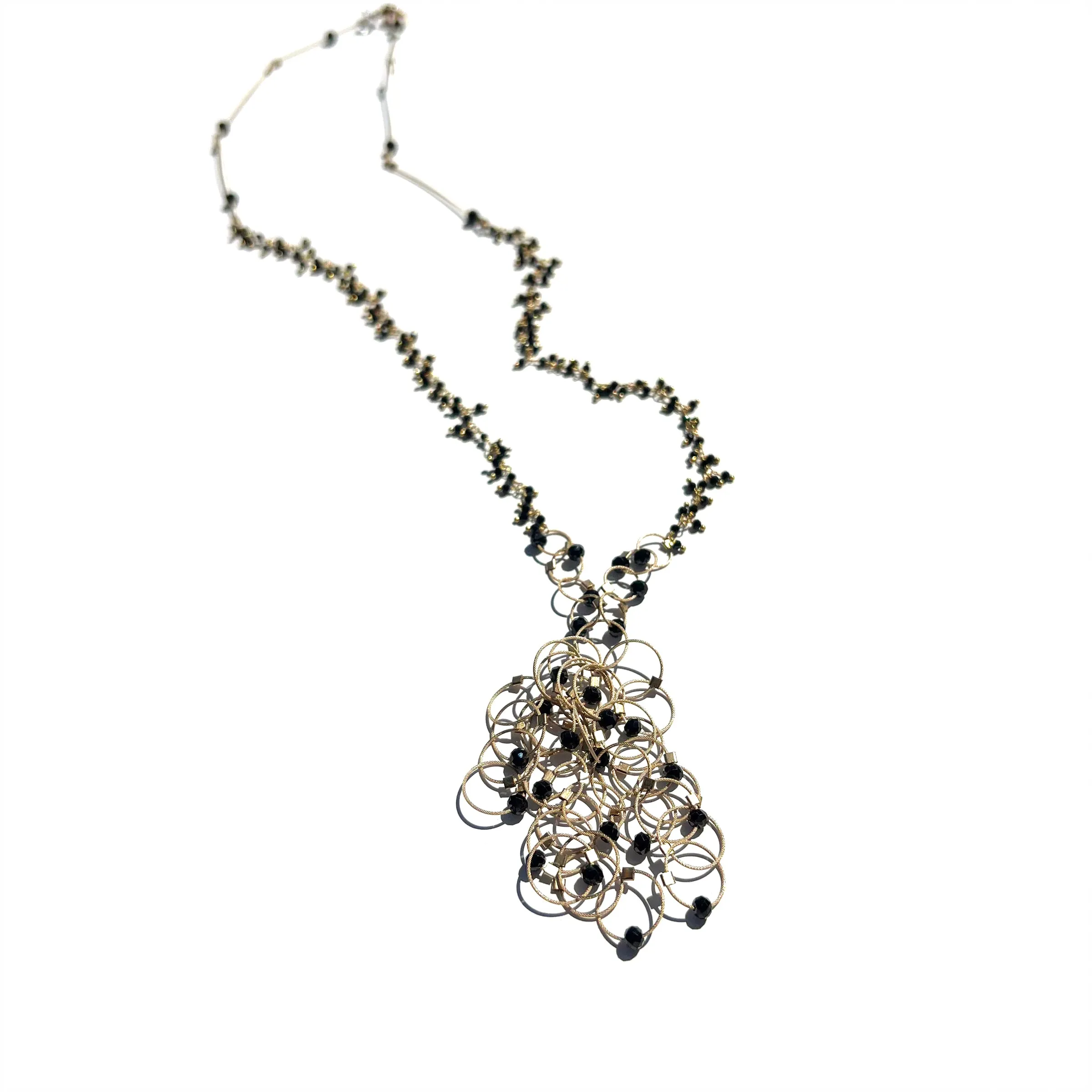 Interlock Tassel Necklace