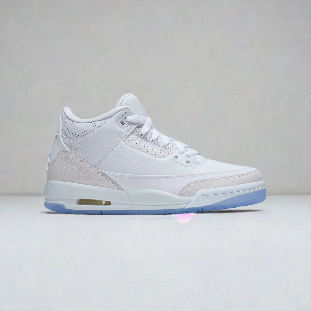 Jordan 3 Retro Pure White Water Resistant Technology
