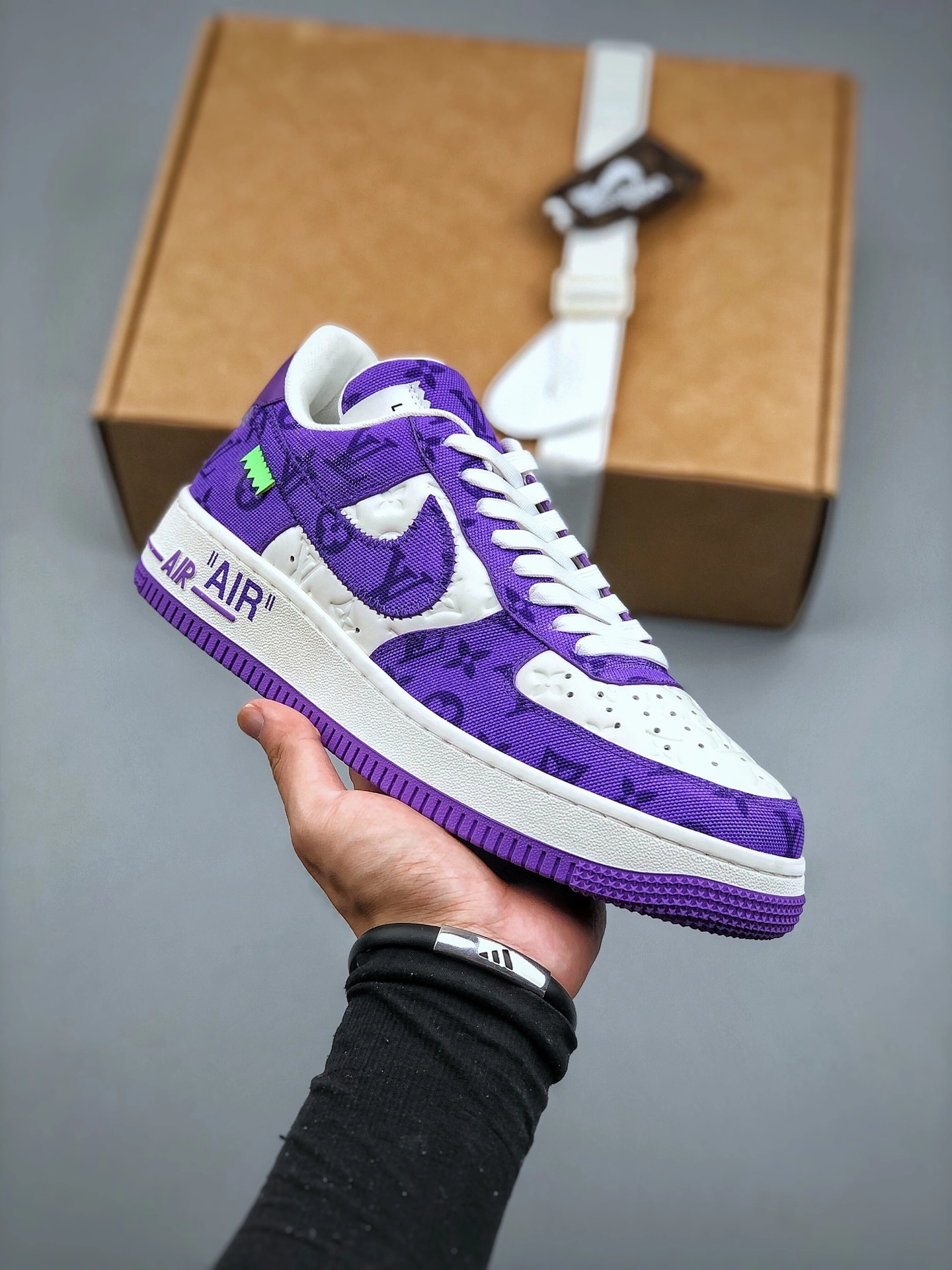 AF1 x OW by Virgil - Purple Customs Indoor Wear