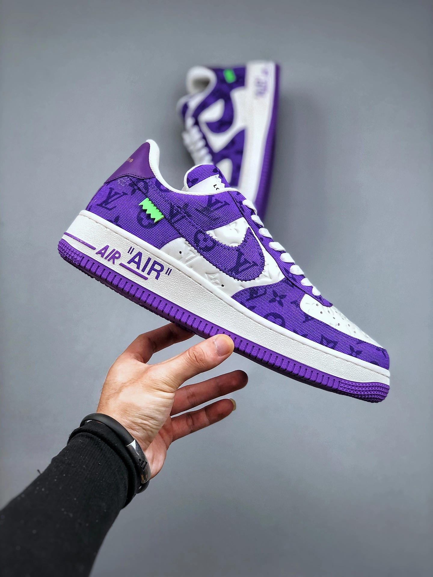 AF1 x OW by Virgil - Purple Customs Responsive EVA