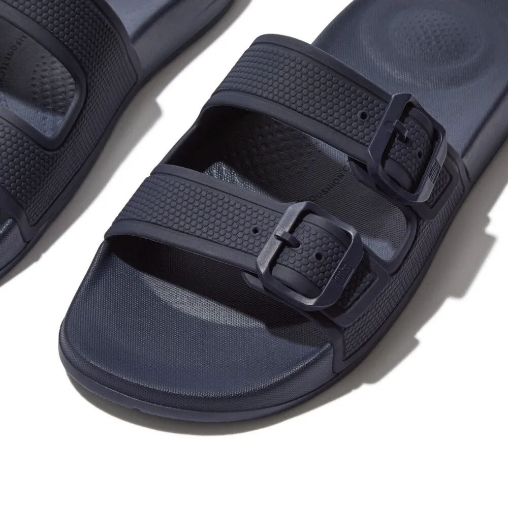 IQUSHION Men's Two-Bar Buckle Slides