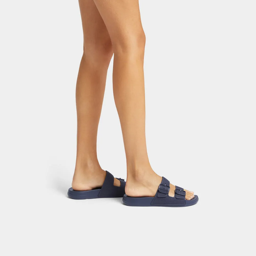IQUSHION Men's Two-Bar Buckle Slides