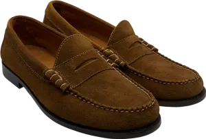 J Crew Nude Ludlow Suede Penny Loafers UK 10 EU 44 👞