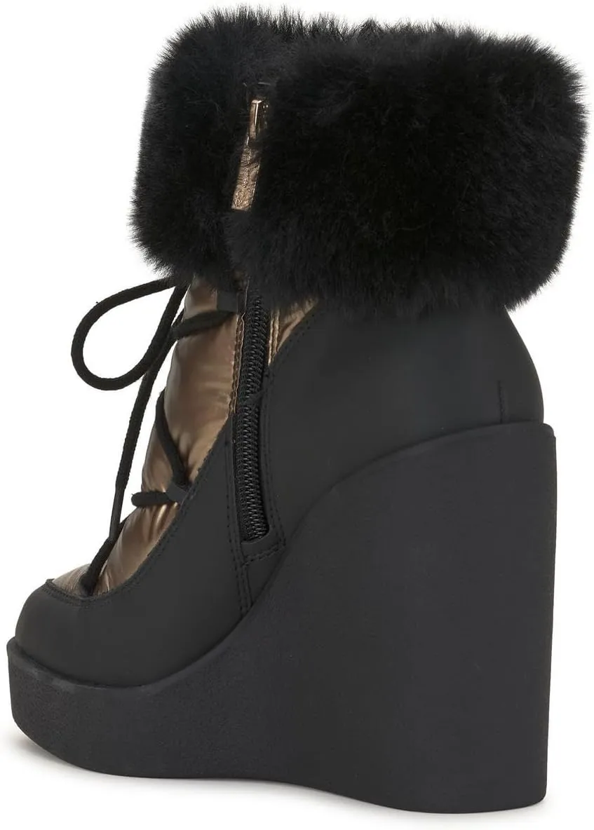 Jessica Simpson Womens Myina Faux Leather Winter & Snow Boots