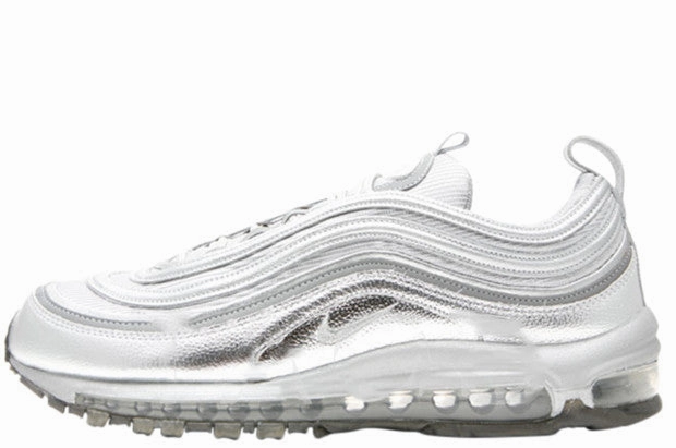 Nike Air Max 97 'Supreme' 10th Anniversary Metallic Silver Adaptive Flex Notches Elevated shock absorption