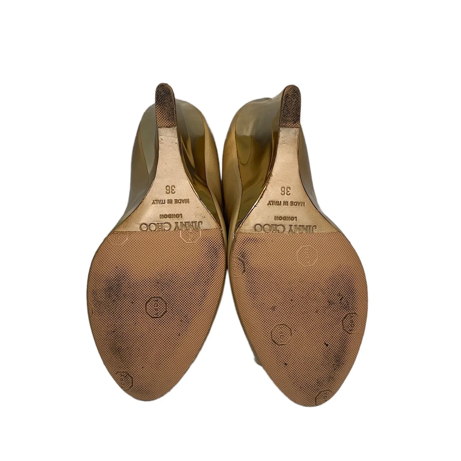 Jimmy Choo Biel 113 Nude Wedges  - Sz. 36
