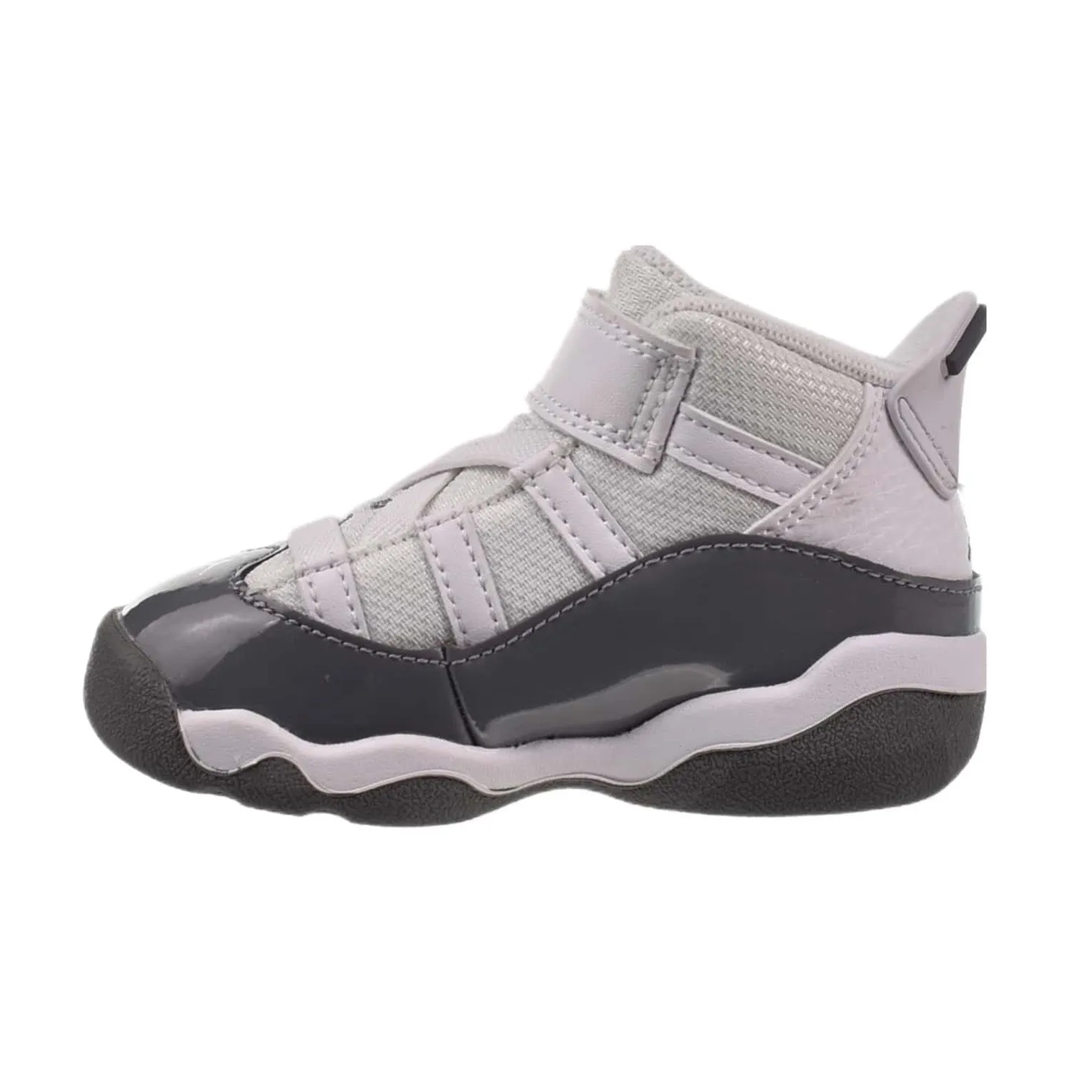 Jordan 6 Rings (TD) Toddler Basketball Shoes White-Cool Grey
