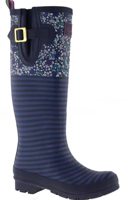 Joules Welly Print Women's Rubber Rain Boots Waterproof
