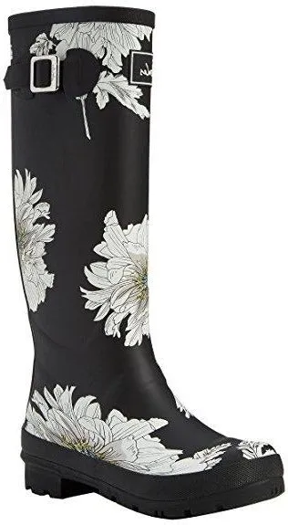 Joules Welly Print Women's Rubber Rain Boots Waterproof