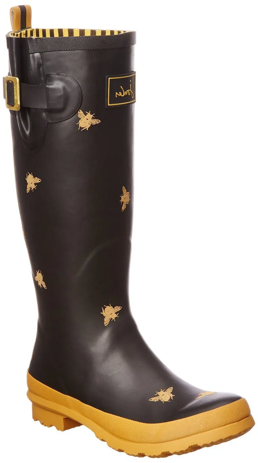 Joules Welly Print Women's Rubber Rain Boots Waterproof