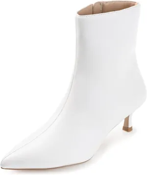 Journee Collection Womens Arely Faux Leather Pointed Toe Ankle Boots