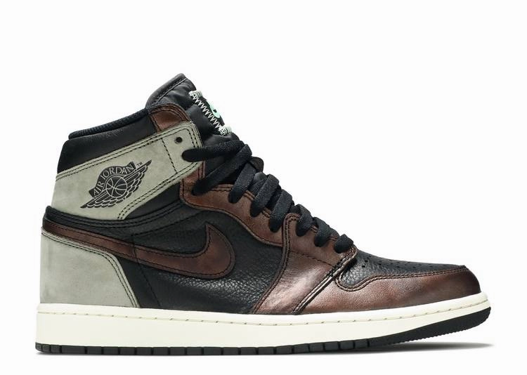Jordan 1 Retro High Patina Narrow - toe - box downhill running shoes