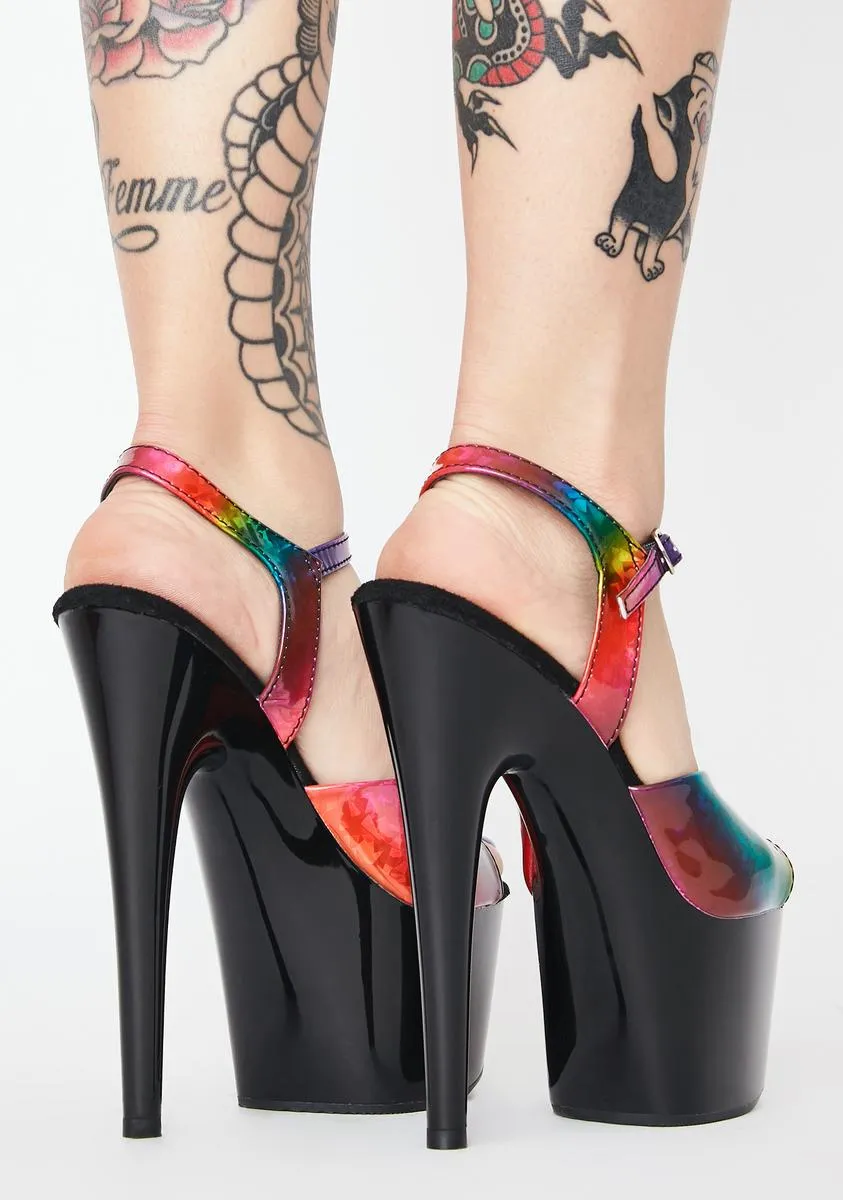 Juicy Kat Stacks Adore Platform Heels