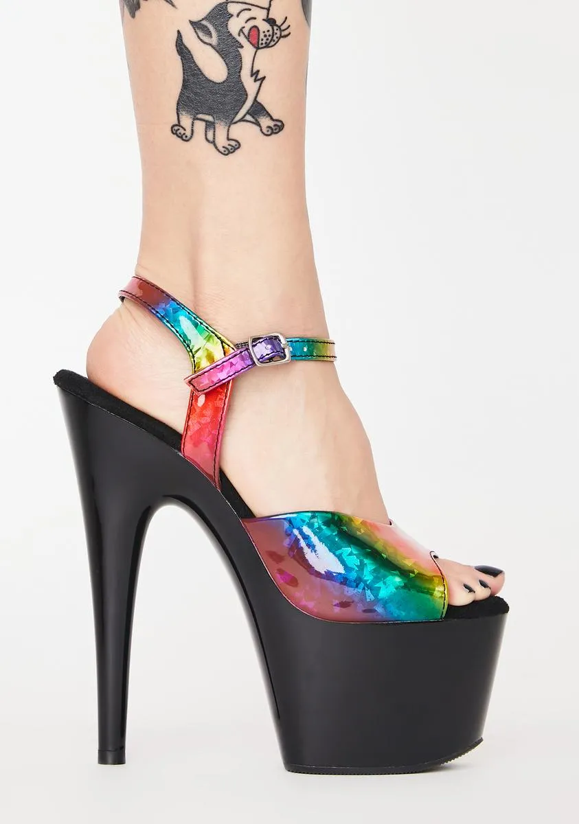 Juicy Kat Stacks Adore Platform Heels