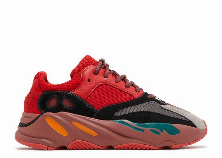 Adidas Yeezy Boost 700 V1 Hi-Res Red racing footwear