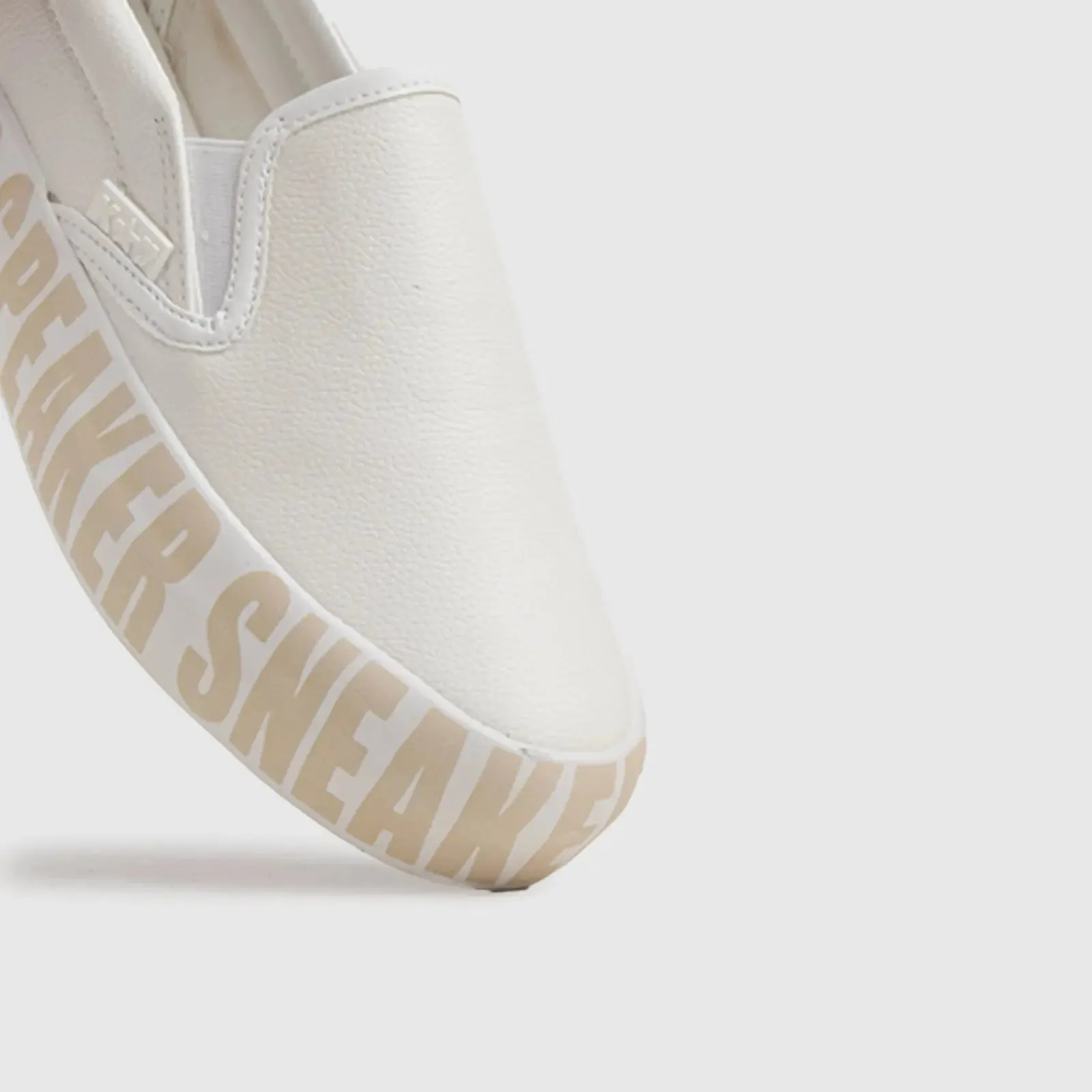 K7 Cecco Print White/Beige Statement Sneakers