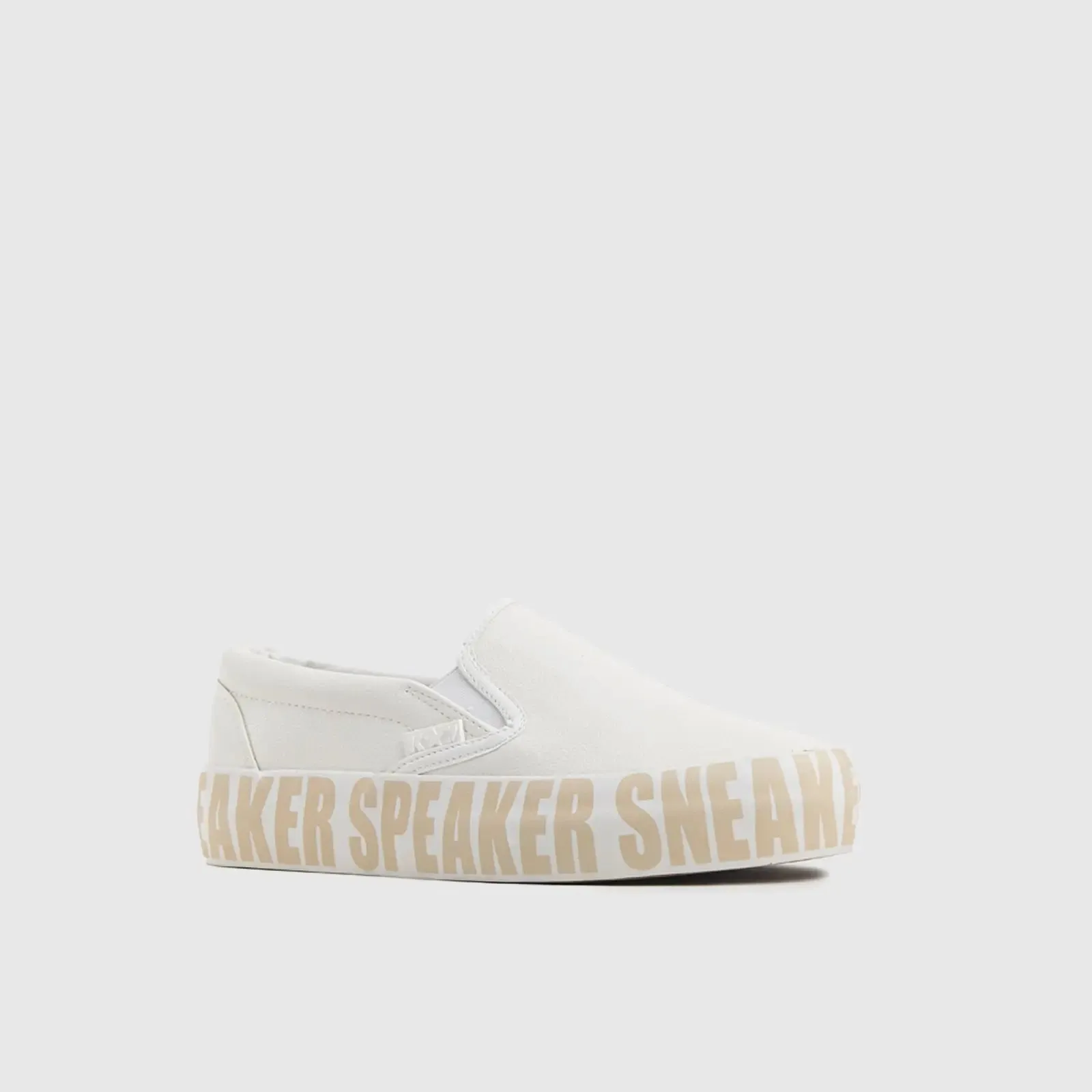 K7 Cecco Print White/Beige Statement Sneakers