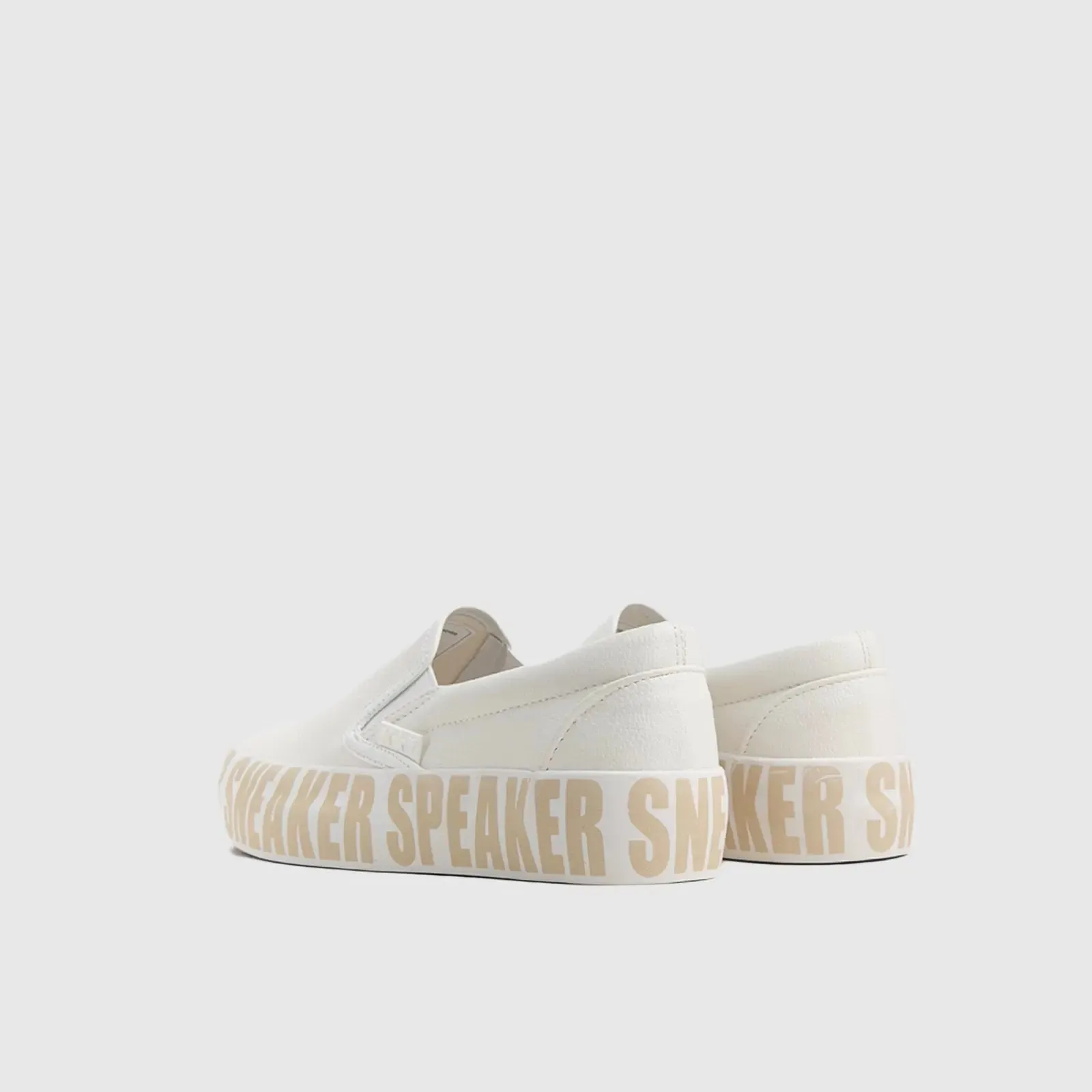 K7 Cecco Print White/Beige Statement Sneakers
