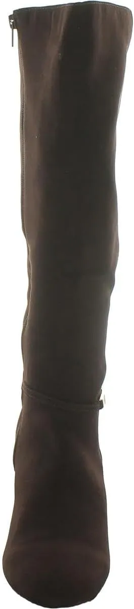 Karen Scott Womens Hanna Faux Leather Tall Mid-Calf Boots