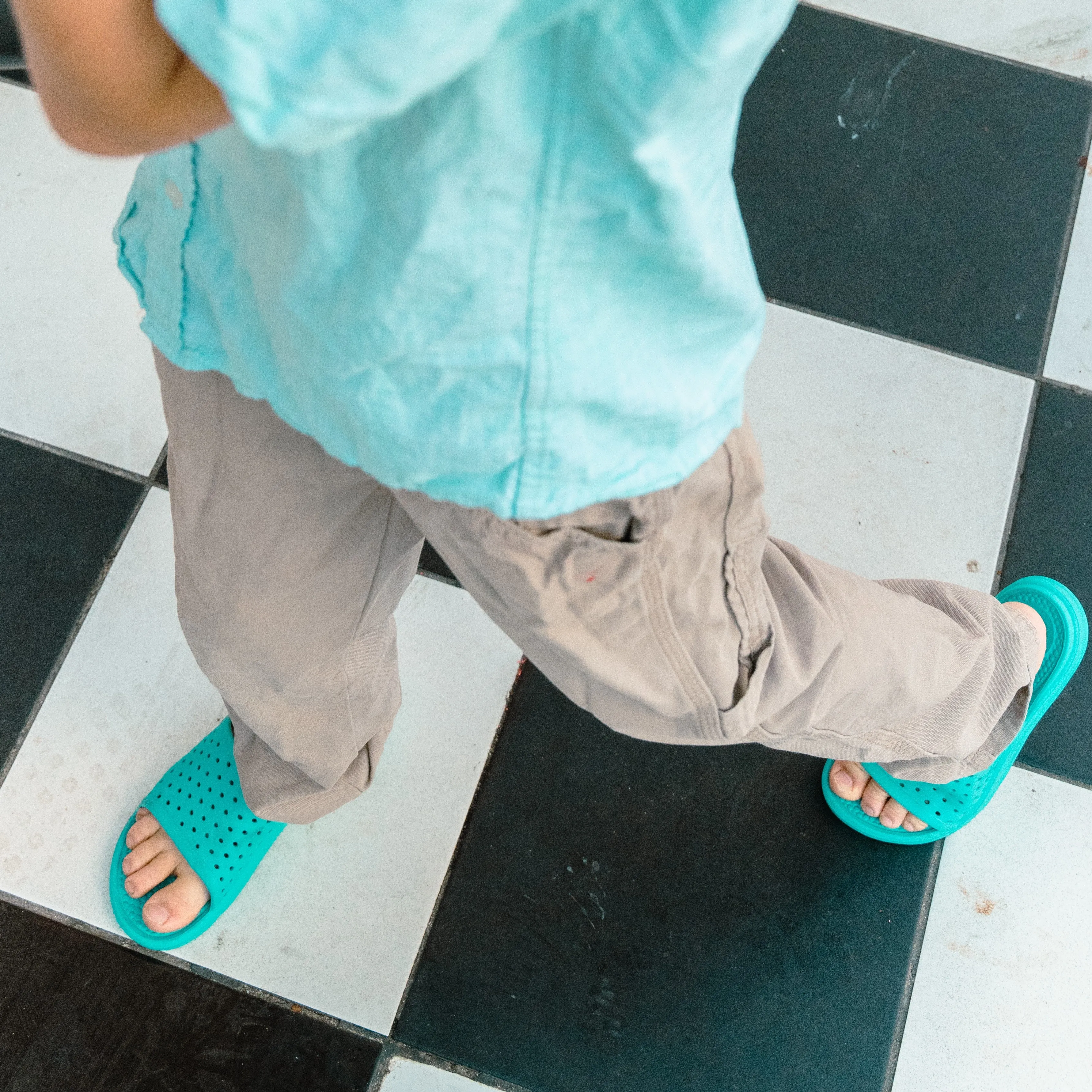 Kid's Ara Perforated Slide with Everywear® Technology