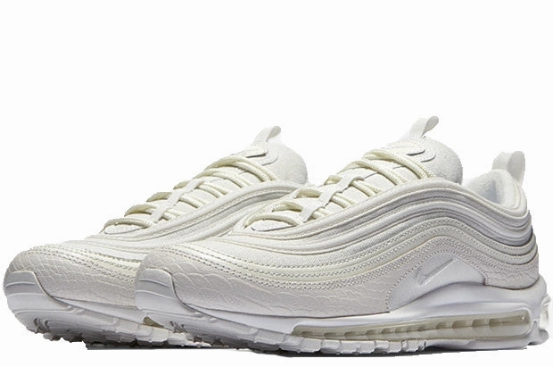 Nike Air Max 97 PRM 'Snakeskin' Summit White Zero Drop Platforms Stacked Heel