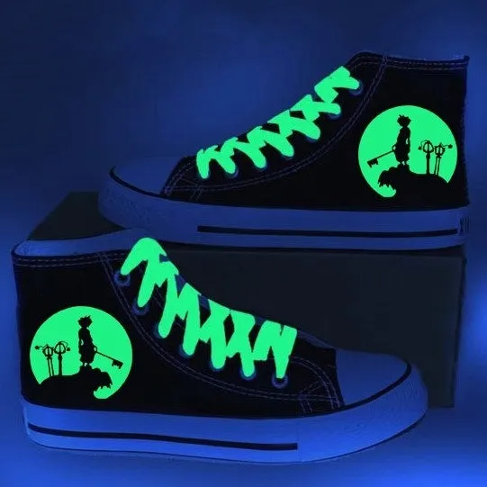 Kingdom Hearts Sora Luminous High Top Canvas Shoes Sports Shoes Gifts