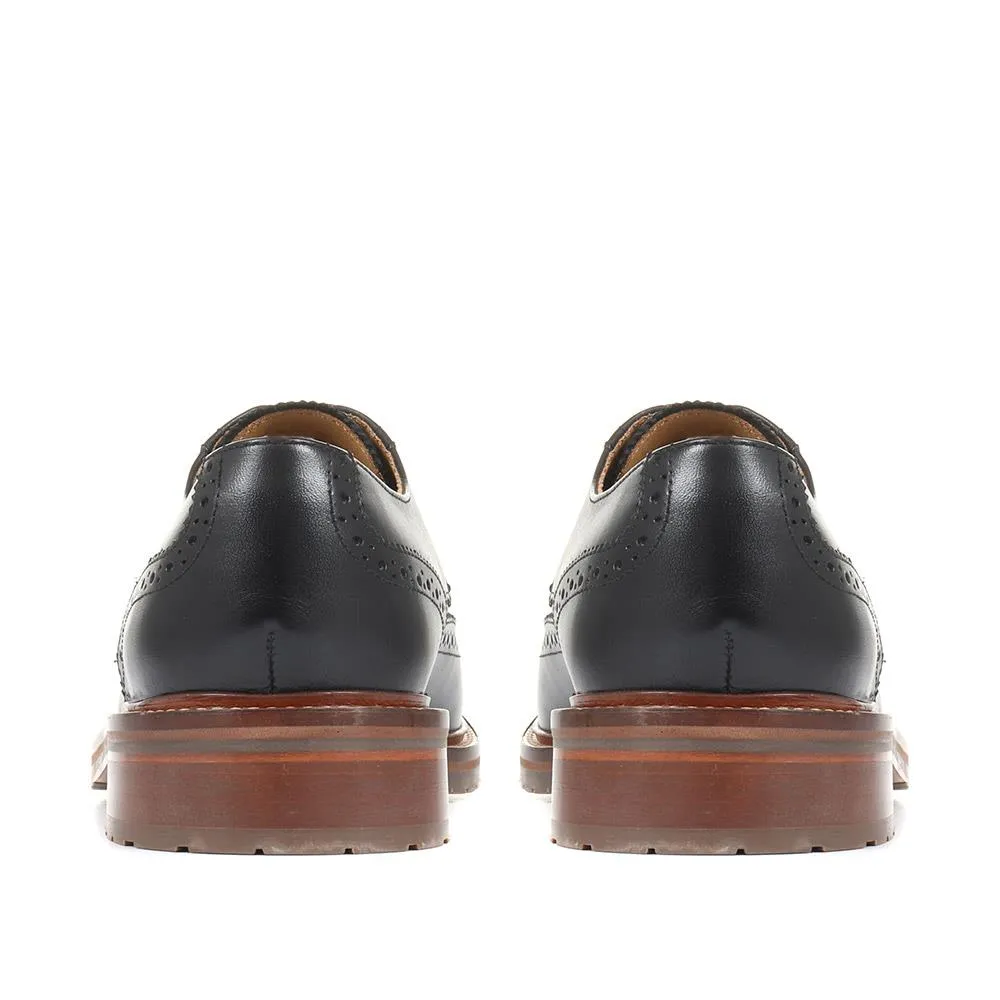 Kingsbay Men's Leather Brogues - KINGSBAY / 320 142
