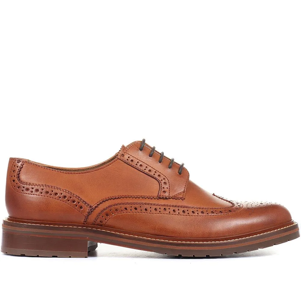 Kingsbay Men's Leather Brogues - KINGSBAY / 320 142