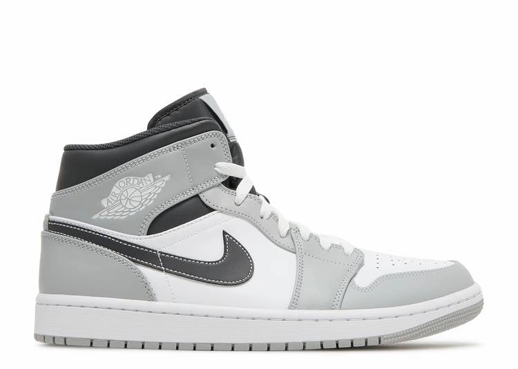 Zip Design Jordan 1 Mid Light Smoke Grey Anthracite