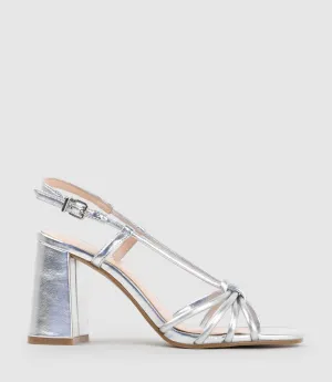 KYA85 Tubed Knot Sandal in Silver